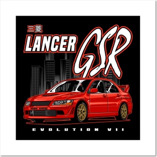 Lancer EVO VII Posters and Art